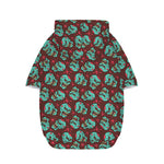 Bloody Zombie Pattern Print Dog Zip Up Hoodie