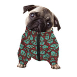 Bloody Zombie Pattern Print Dog Zip Up Jacket