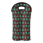Bloody Zombie Pattern Print Double Neoprene Wine Tote