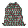 Bloody Zombie Pattern Print Drawstring Bag