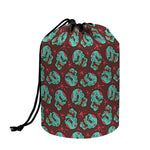 Bloody Zombie Pattern Print Drawstring Makeup Bag