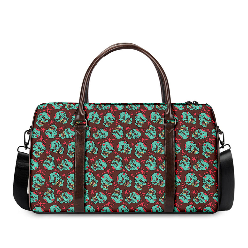 Bloody Zombie Pattern Print Duffle Bag