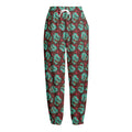 Bloody Zombie Pattern Print Fleece Lined Knit Pants