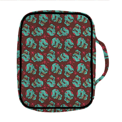 Bloody Zombie Pattern Print Front Pocket Bible Bag