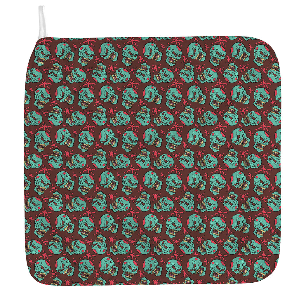 Bloody Zombie Pattern Print Hand Towel
