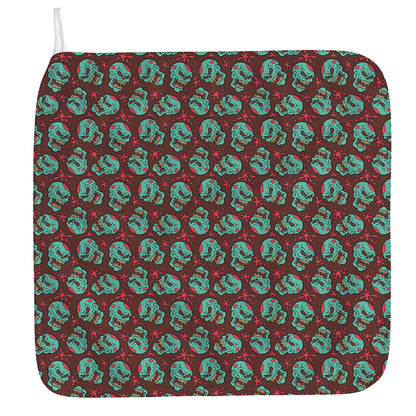 Bloody Zombie Pattern Print Hand Towel