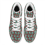 Bloody Zombie Pattern Print High Top Leather Sneakers