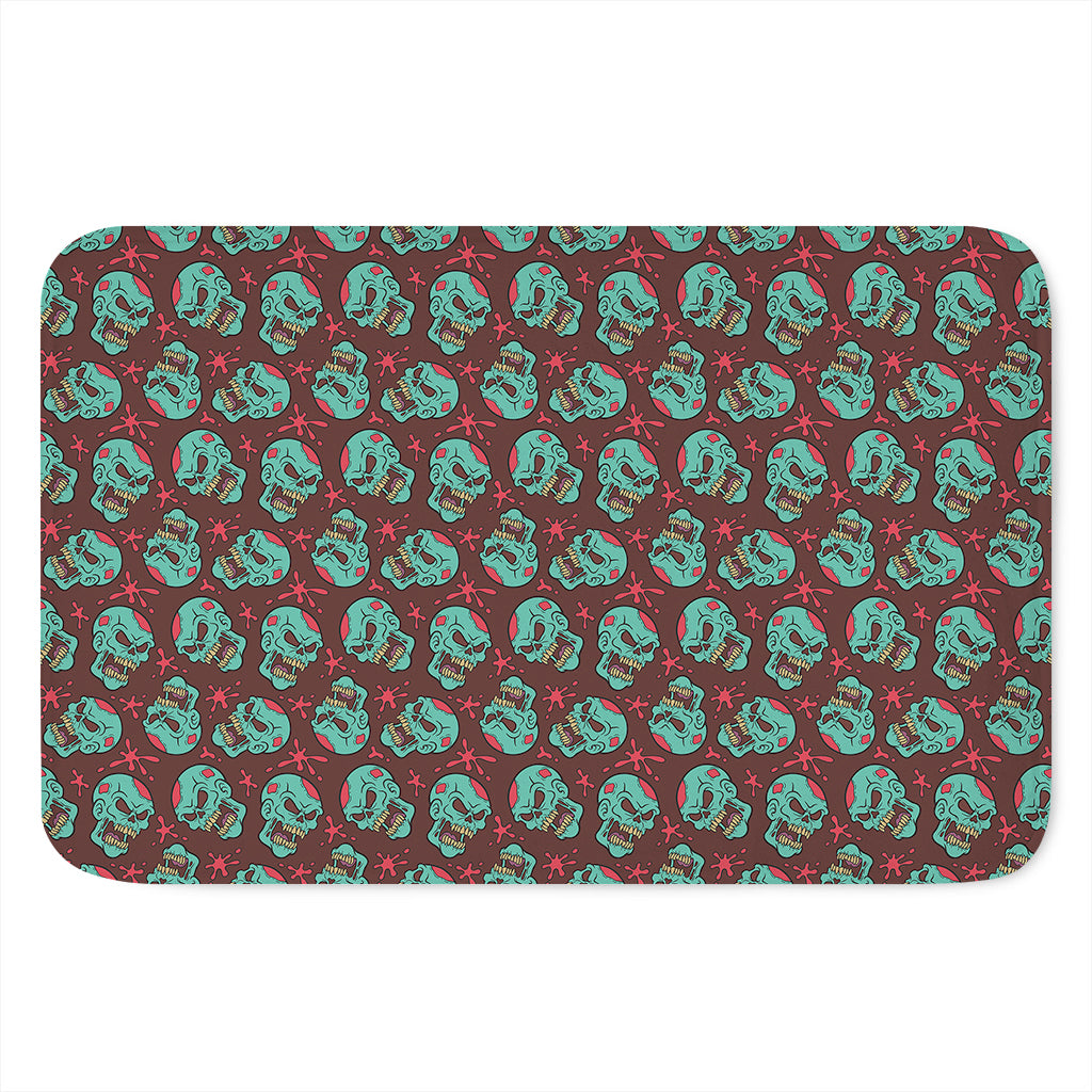 Bloody Zombie Pattern Print Indoor Door Mat