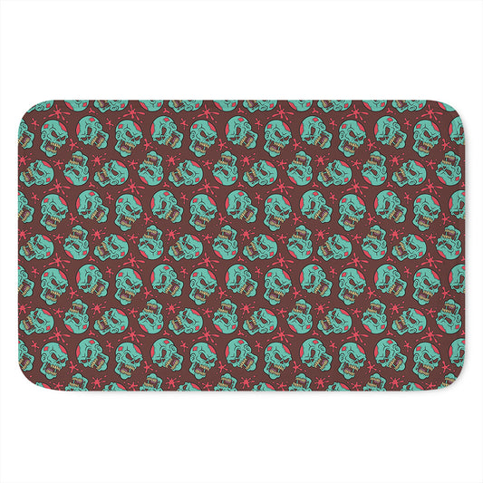 Bloody Zombie Pattern Print Indoor Door Mat