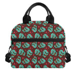 Bloody Zombie Pattern Print Insulated Lunch Bag