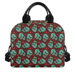Bloody Zombie Pattern Print Insulated Lunch Bag
