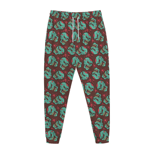 Bloody Zombie Pattern Print Jogger Pants