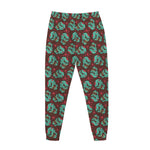 Bloody Zombie Pattern Print Jogger Pants