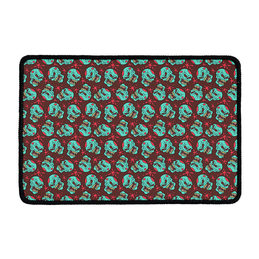 Bloody Zombie Pattern Print Kitchen Mat