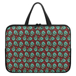 Bloody Zombie Pattern Print Laptop Sleeve With Handle