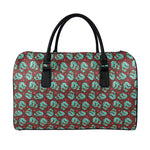 Bloody Zombie Pattern Print Leather Duffle Bag