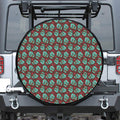 Bloody Zombie Pattern Print Leather Spare Tire Cover