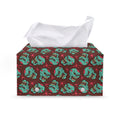 Bloody Zombie Pattern Print Leather Tissue Box Cover