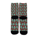 Bloody Zombie Pattern Print Long Socks