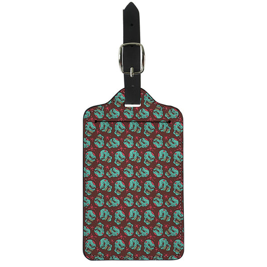 Bloody Zombie Pattern Print Luggage Tag