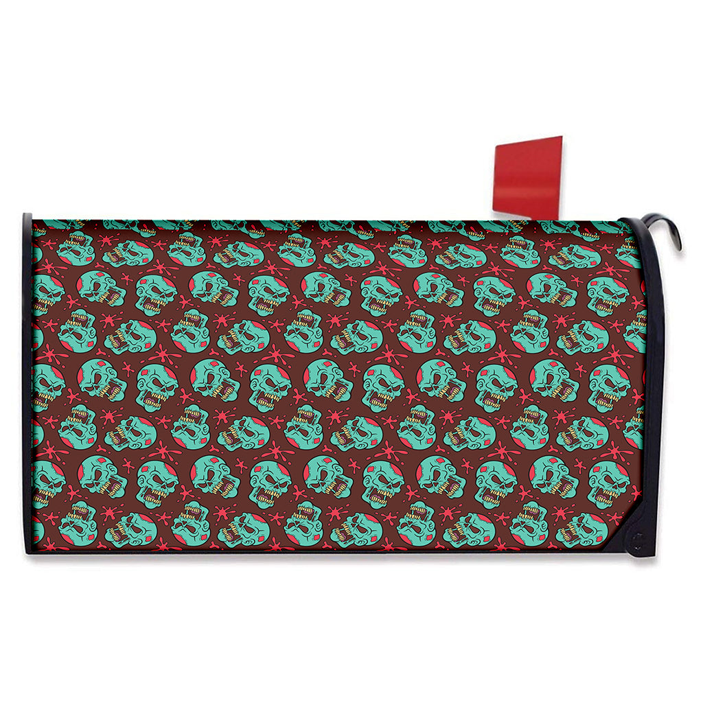 Bloody Zombie Pattern Print Mailbox Cover