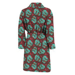 Bloody Zombie Pattern Print Men's Bathrobe