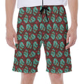 Bloody Zombie Pattern Print Men's Beach Shorts