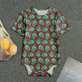 Bloody Zombie Pattern Print Men's Bodysuit