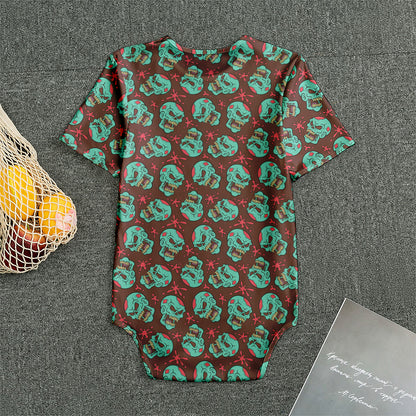 Bloody Zombie Pattern Print Men's Bodysuit