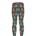 Bloody Zombie Pattern Print Men's leggings