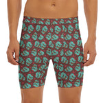 Bloody Zombie Pattern Print Men's Long Boxer Briefs