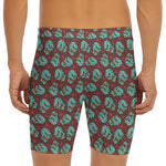 Bloody Zombie Pattern Print Men's Long Boxer Briefs