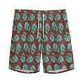 Bloody Zombie Pattern Print Men's Athletic Shorts