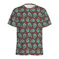 Bloody Zombie Pattern Print Men's Athletic T-Shirt
