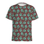 Bloody Zombie Pattern Print Men's Sports T-Shirt