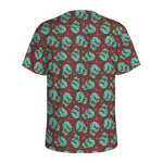 Bloody Zombie Pattern Print Men's Sports T-Shirt