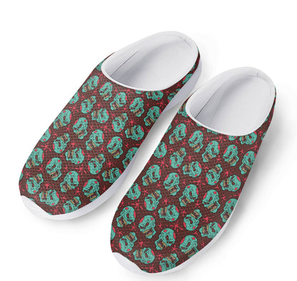 Bloody Zombie Pattern Print Mesh Casual Shoes