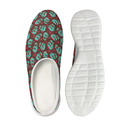 Bloody Zombie Pattern Print Mesh Casual Shoes
