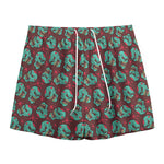 Bloody Zombie Pattern Print Mesh Shorts