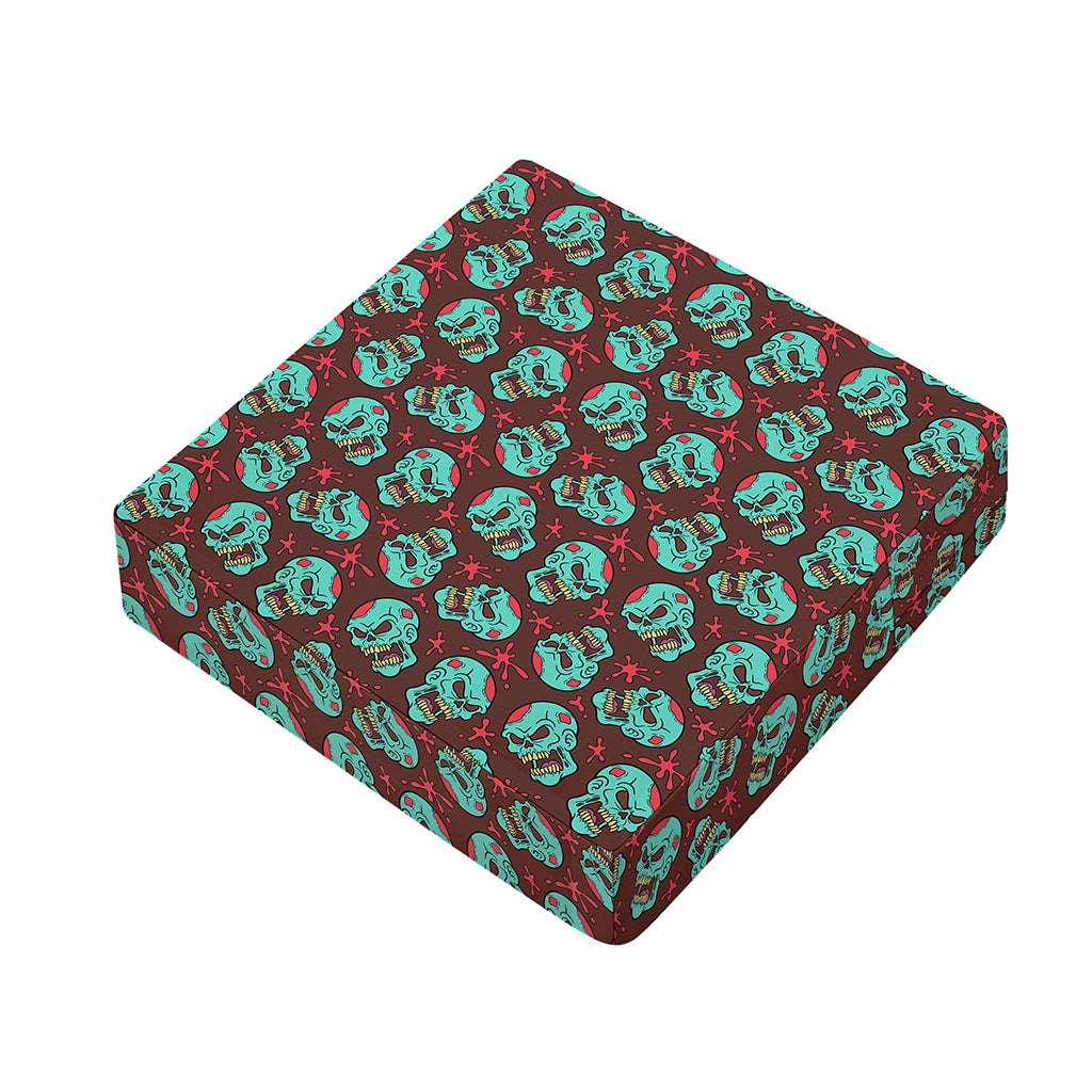 Bloody Zombie Pattern Print Outdoor Seat Cushion Cover