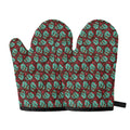 Bloody Zombie Pattern Print Oven Mitts