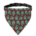 Bloody Zombie Pattern Print Over The Collar Dog Bandana