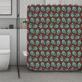Bloody Zombie Pattern Print Polyester Shower Curtain
