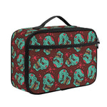 Bloody Zombie Pattern Print Portable Lunch Bag