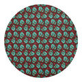 Bloody Zombie Pattern Print Round Blanket