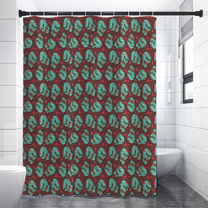 Bloody Zombie Pattern Print Shower Curtain