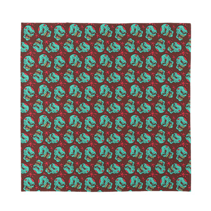 Bloody Zombie Pattern Print Silk Bandana