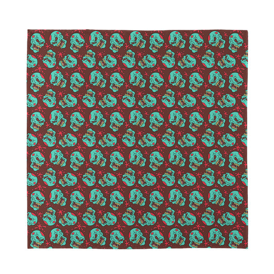 Bloody Zombie Pattern Print Silk Bandana
