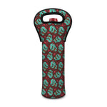 Bloody Zombie Pattern Print Single Neoprene Wine Tote