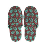 Bloody Zombie Pattern Print Slippers